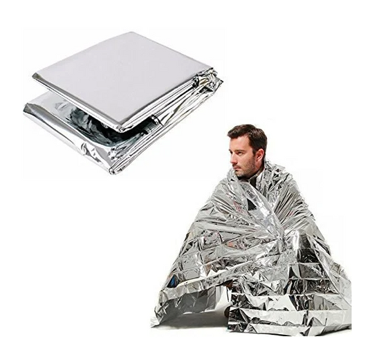 Manta termica emergencia de aluminio supervivencia