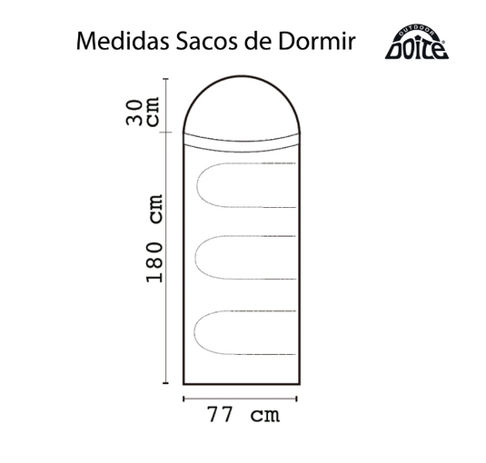 Bolsa de Dormir Doite Tempo Plus Rojo 3°C