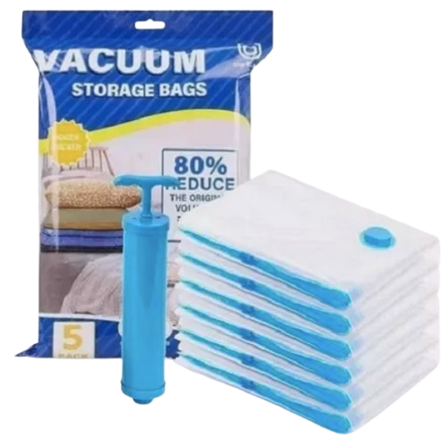 Set 5 Bolsa de Compresión Viaje Reducción Volumen 80%